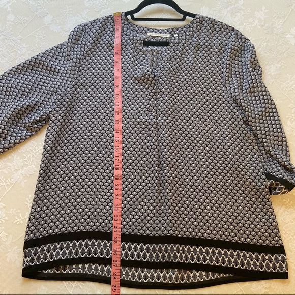 Violet + Claire Black & White Blouse Size XL - Picture 11 of 12